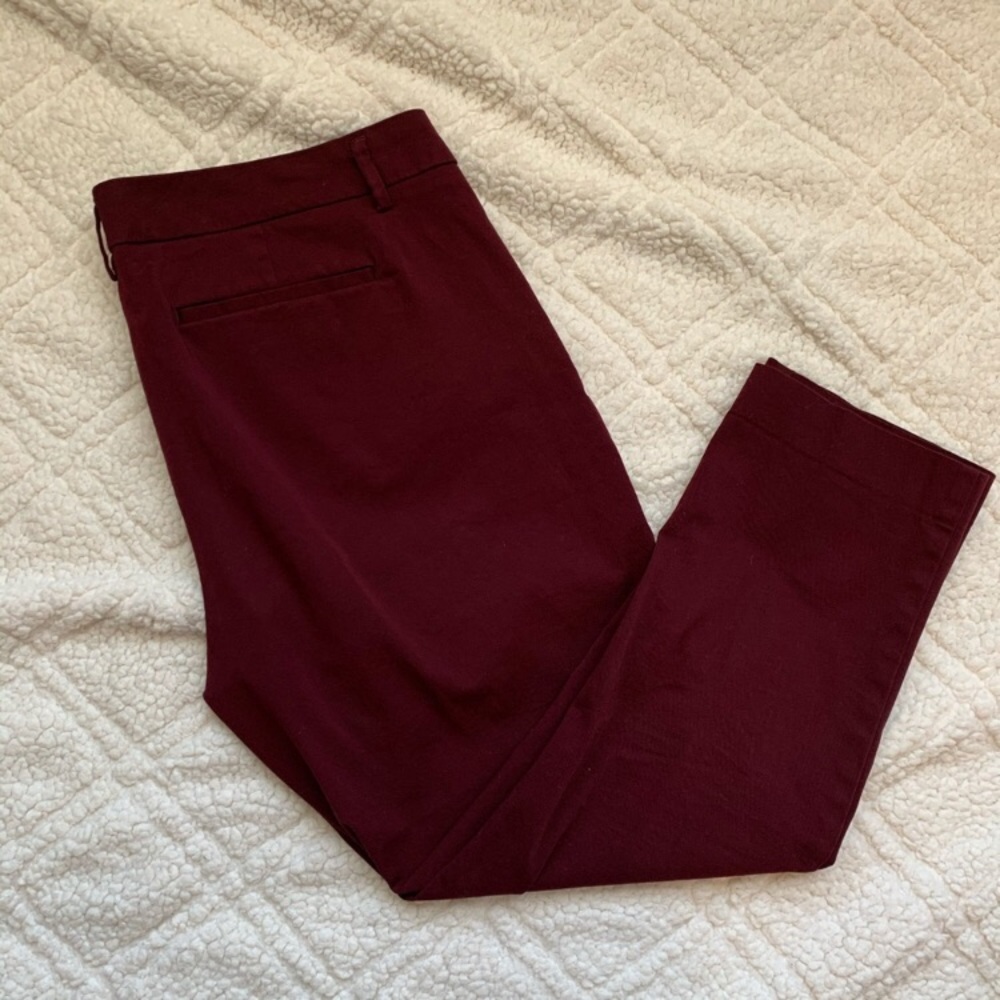 Worthington Size 18 ankle wine color pants
